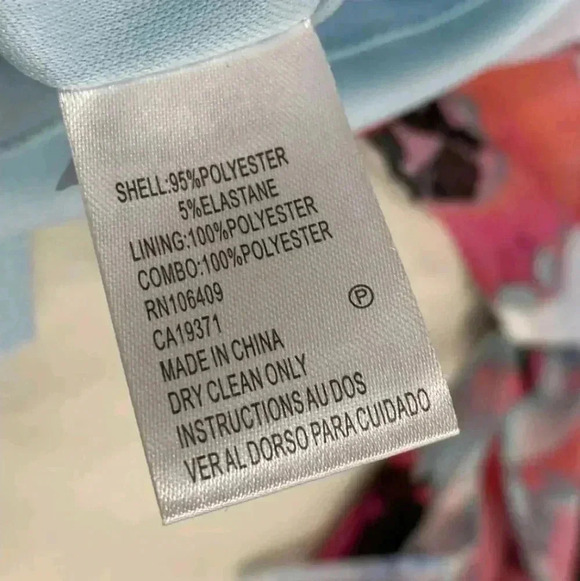 Tahari Floral Sleeveless Chiffon Dress Wedding Formal Size 8 NWT $128 Retail - Picture 8 of 8